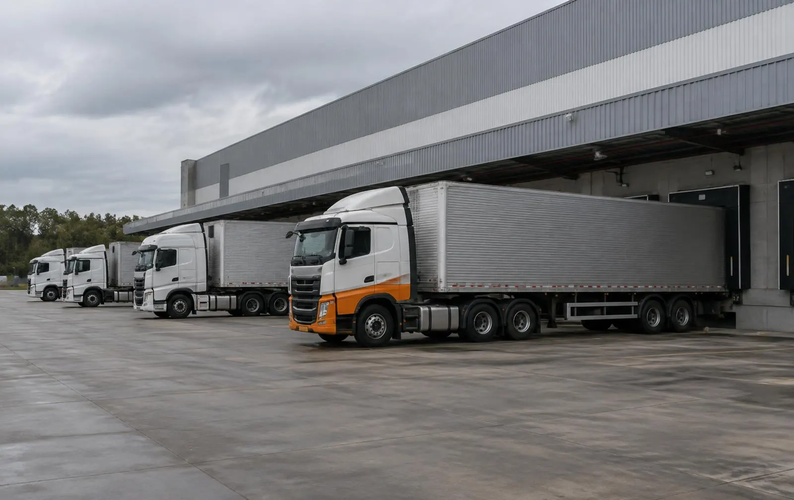 Transporte de autopeças em caminhão